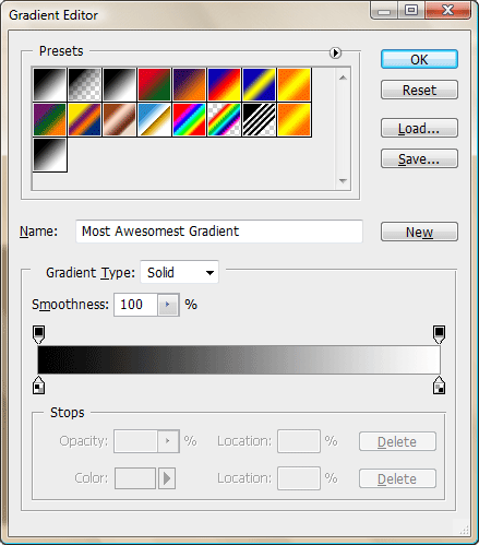 Custom gradient