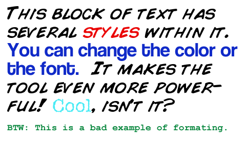 Multiple Text Styles in Photoshop