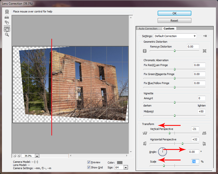 Lens Correction in Photoshop